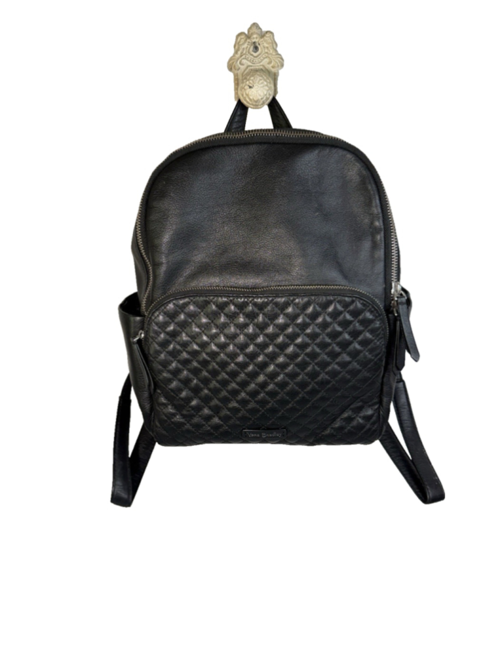 Vera Bradley Soft Black Leather Backpack